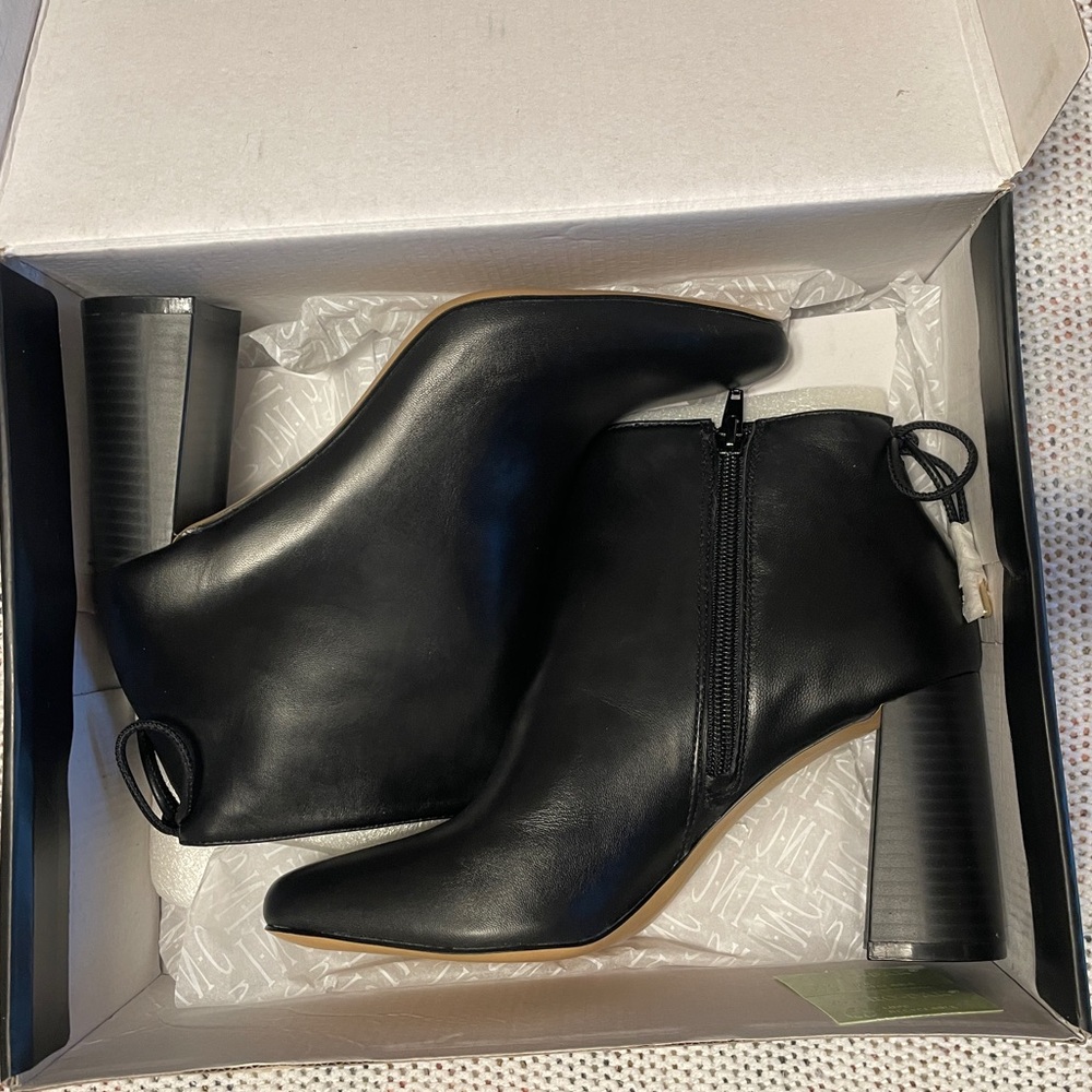 INC International Concepts Black Heeled Boots